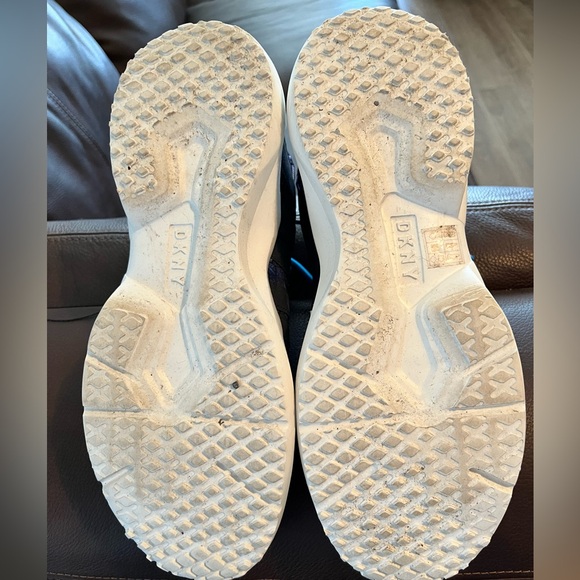 DKNY Womens Black Snake Skin Print Lynzie Toe Leather Athletic Sneakers 11M - Picture 5 of 9